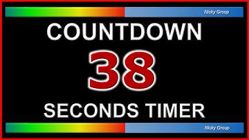⏰ 38 Seconds Timer - Countdown Full HD 1080p - Background Relaxing Music