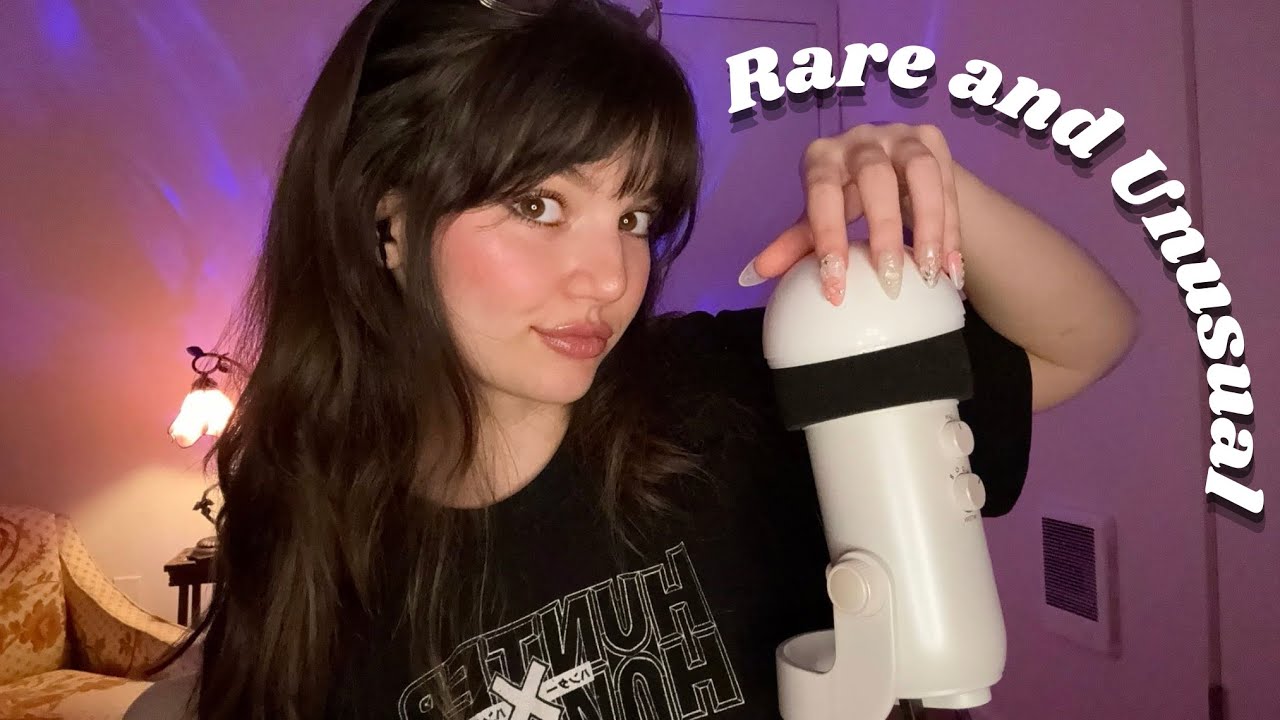 ASMR | Rare and Unusual Mic Triggers (Fast and Aggressive-ish) With Mouth Sounds & Visuals