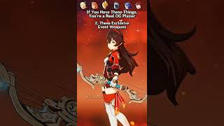 Genshin Impact How Many OG Player Items Do You Have