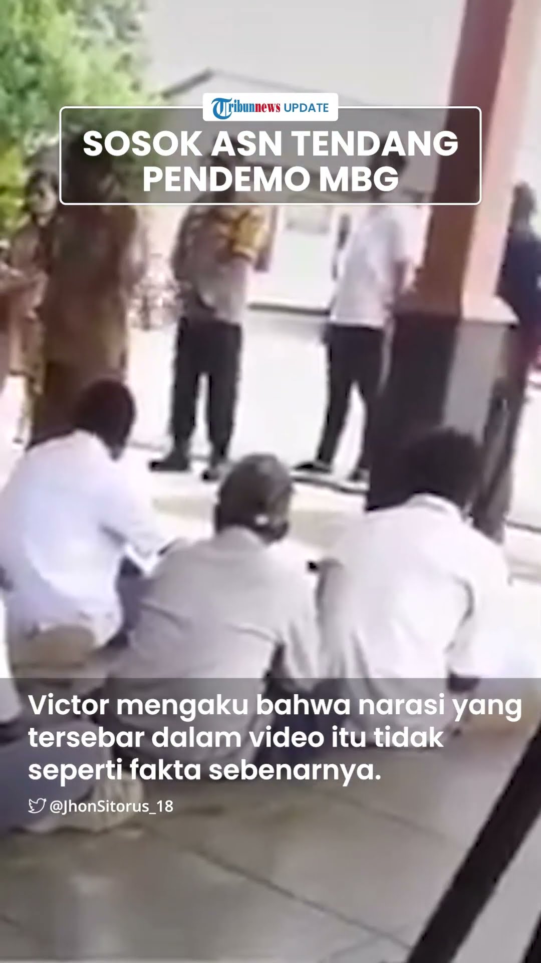 Sosok Victor Tebai Oknum ASN Diduga Tendang dan Injak Siswa Pendemo Makan Gratis, Berdinas di Disdik