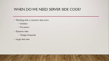 Editing GIS data on the web: When do you need server-side code?