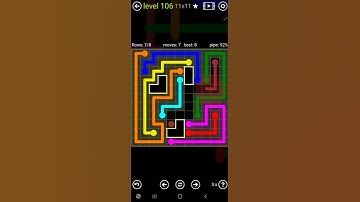 How To Solve Flow Free Scattered Pack Level 106 11x11 Board Harder Walk Through Solution Walkthrough