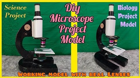 Microscope Project Working Model | Cardboard Microscope model