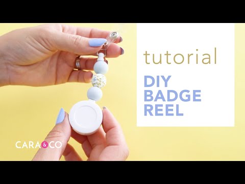 You can make super cute badge reels without a fancy cutting machine or, badge  reels