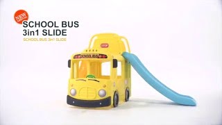 school bus 3in1 slide　スクールバス すべり台