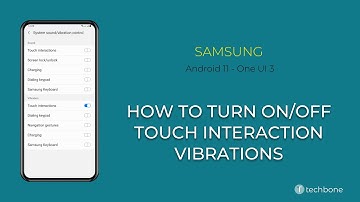 How to Turn On/Off Touch interaction vibrations - Samsung [Android 11 - One UI 3]