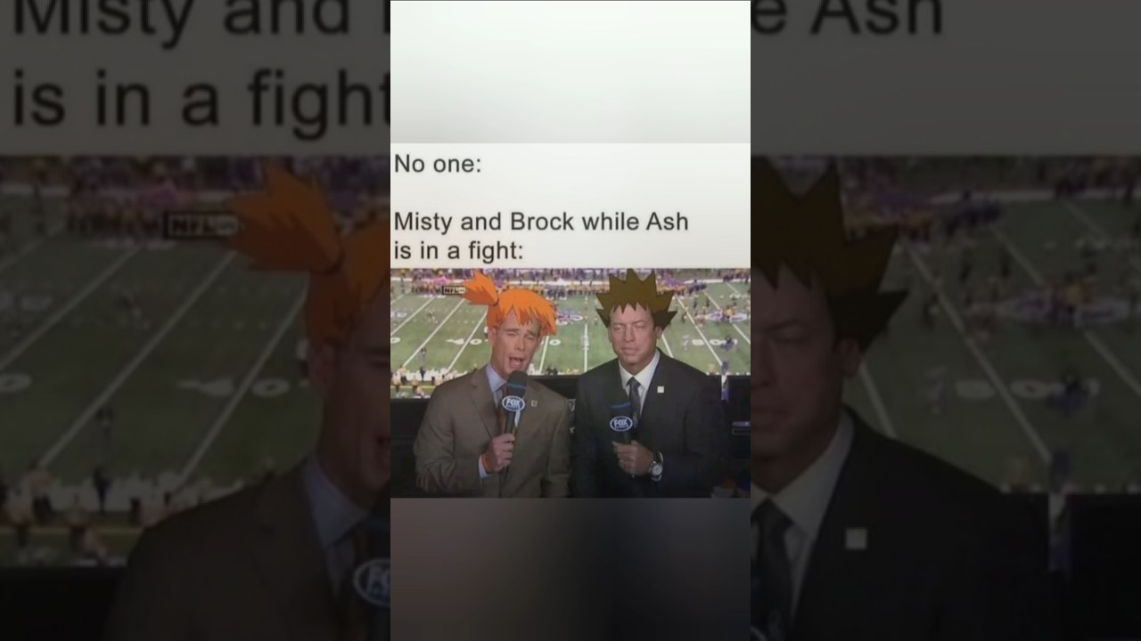 Misty and Brock when Ash is in a fight 