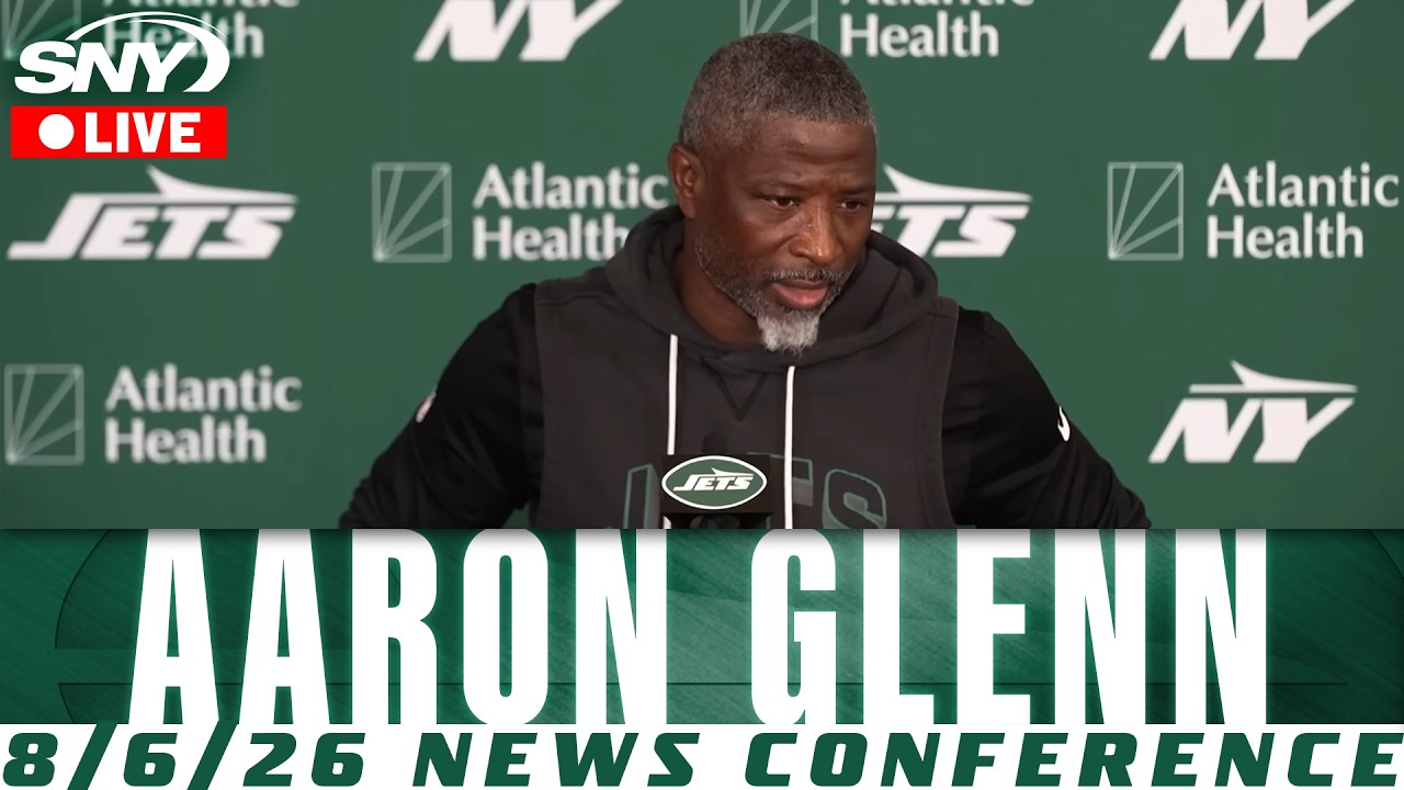 Aaron Glenn Jets Training Camp News Conference - Thursday 8/5