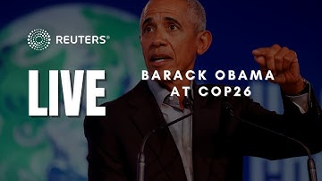 LIVE: Former U.S. President Barack Obama addresses #COP26