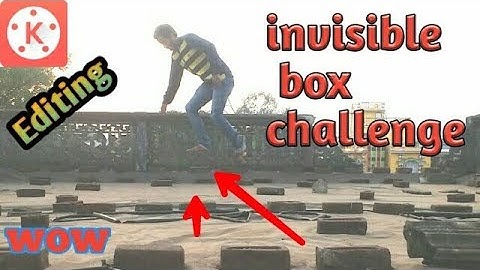 kinemaster editing#55/How To make Invisible box challenge?  | must watch
