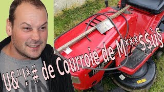 Changer Les Courroies D Un Tracteur Tondeuse Youtube