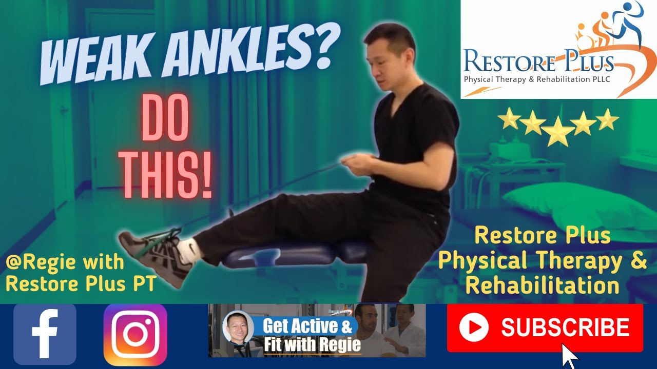 Ankle Strengthening Exercise using Elastic Band - YouTube
