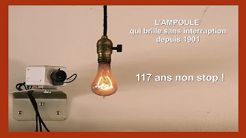 Quel âge a la plus vieille ampoule du monde toujours en fonctionnement ?