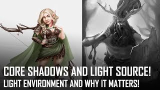 Critique Hour! Core shadows and lightsource + light environment and why it matters!