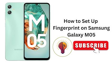 How to Set Up Fingerprint on Samsung Galaxy M05