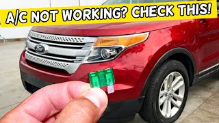 Why AC Air Conditioner Compressor Clutch Does Not Work Ford Explorer 2011 2012 2013 2014 2015