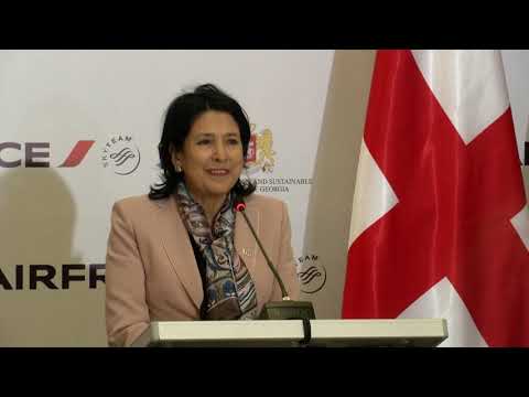 AIR FRANCE - ის მიერ საქართველოში პირველი ავიარეისის შესრულებისადმი მიძღვნილი ღონისძიება