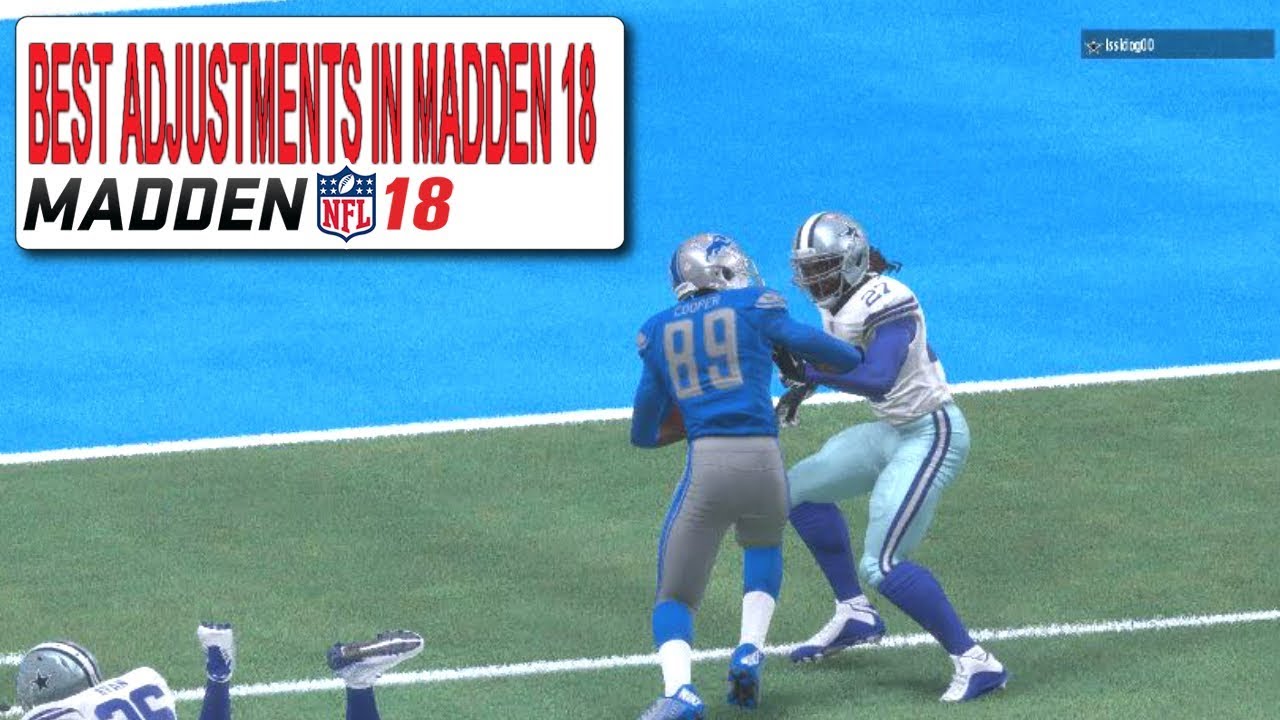 BEST ADJUSTMENTS IN MADDEN 18:: MADDEN 18 ULTIMATE TEAM GAMEPLAY+TIPS