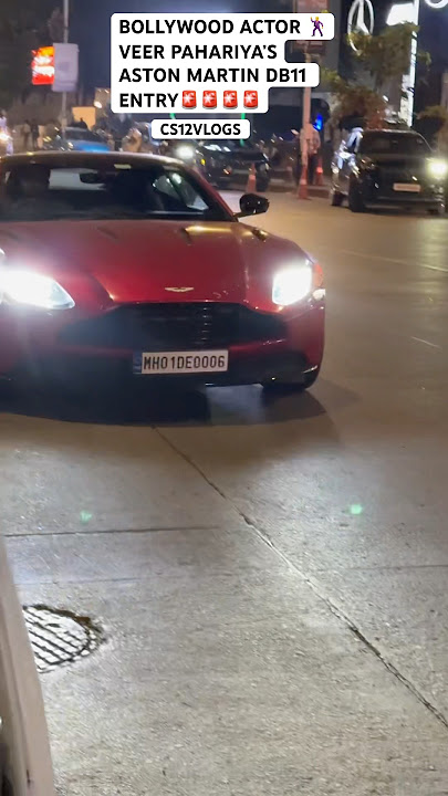 FAMOUS BOLLYWOOD ACTOR VEER PAHARIYA’S ASTON MARTIN ENTRY IN MUMBAI TRAFFIC #SHORTS#INDIA#Car#astonm