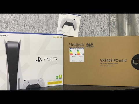 PlayStation 5 და Gaming monitor-ის Unboxing / განყუთვა