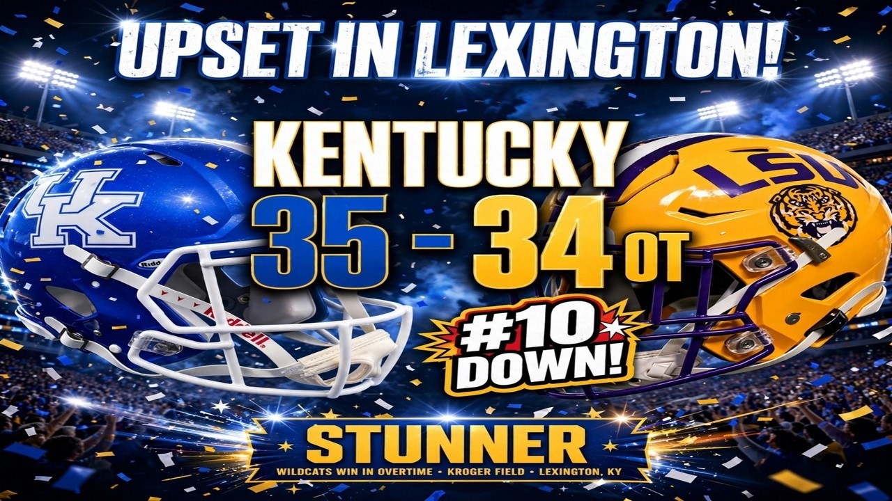 #10 DOWN! KENTUCKY 35-34 LSU IN OT! LIVE BBN REACTION - ONE WORD?!