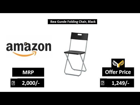 Ikea Gunde Folding Chair Black Youtube