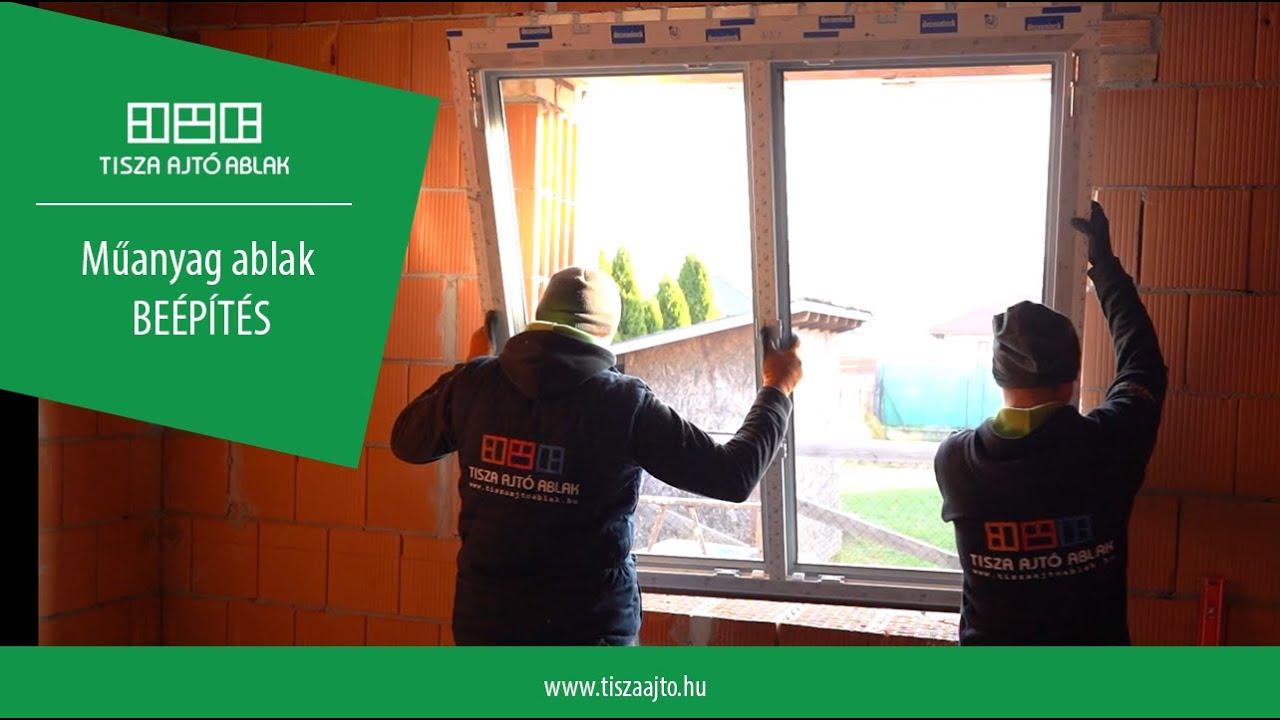 Műanyag ablak beépítés