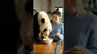 Pandavas eating noodles