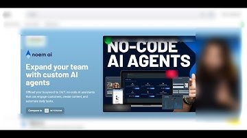 Noem AI Overview: A No-Code AI Agents For Customer Support, Lead Qualification & Content Creation