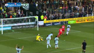 Yeovil v Gillingham - League Cup Highlights 2014/2015