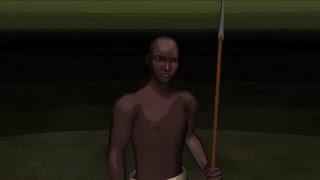 AFRICAN WARRIOR (animation 3D)