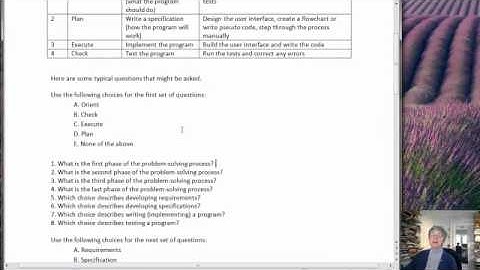 Review Part1: Problem Solving