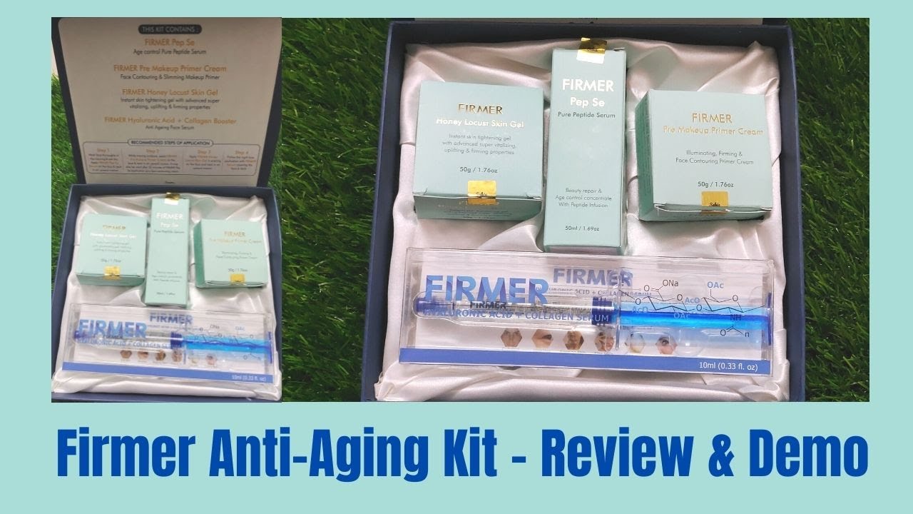 Firmer AntiAging Kit With Hyaluronic Acid & Collagen Serum।Salve