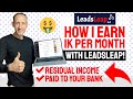 LeadsLeap pays me 1K per month residual here's how...