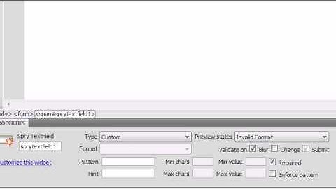 Dreamweaver CS4 Tutorial   29   Custom Text Fields   YouTube 480p]