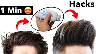5 BIG VOLUME Hair Hacks Every Guy Should Know | Hairstyle Hacks, Hair hacks | How to SET Hair