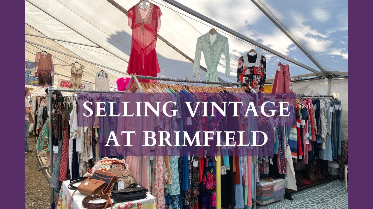 Selling Vintage Clothing at the Brimfield Antique Show July 2023