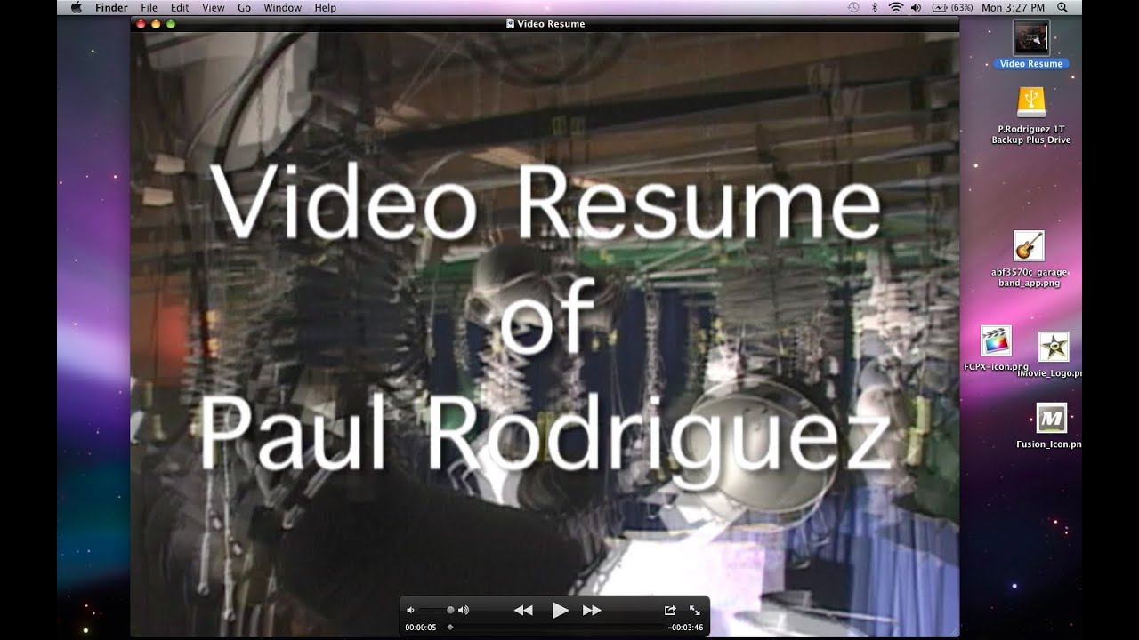 Paul Rodriguez - TV Production - Video Resume