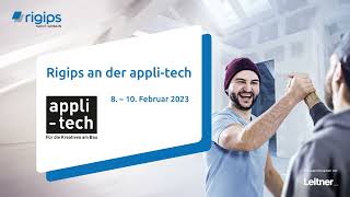 Rigips an der appli-tech 2023