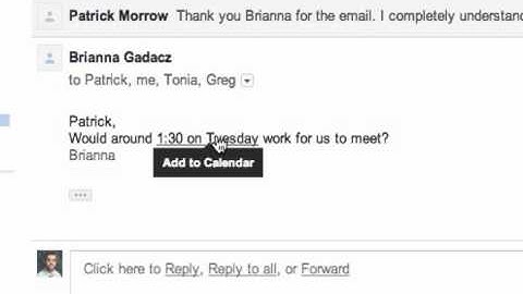 Add events to your Google Calendar directly from Gmail