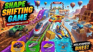 Shape Shifting Game 🎮 Insane Tracks & Crazy Transformations | Full Gameplay 2026 screenshot 1