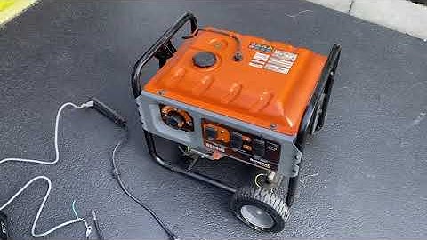 Portable generator field flashing generac rs5500