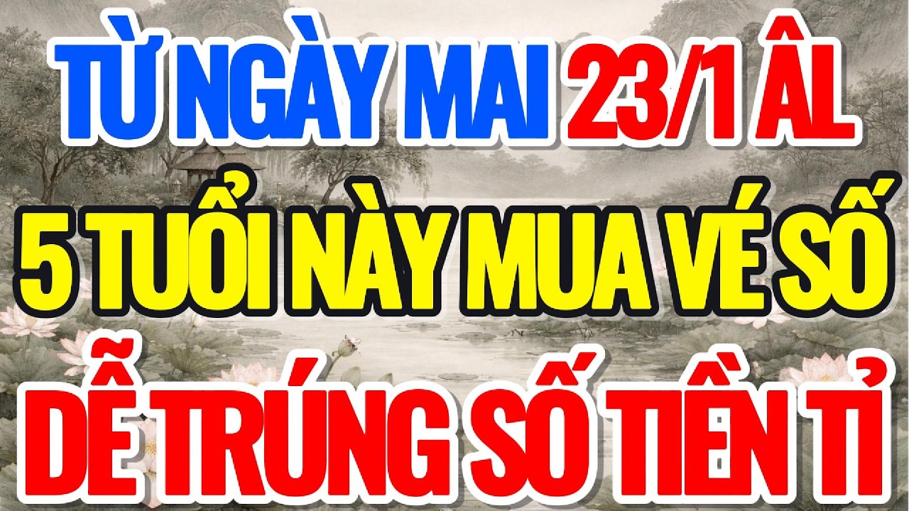 TỪ NGÀY MAI 23/1 ÂL, 5 TUỔI NÀY MUA VÉ SỐ, DỄ TRÚNG SỐ TIỀN TỈ - Lời Phật Dạy #loiphatday #phongthuy