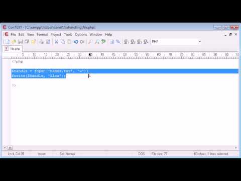 php write to file  New  Beginner PHP Tutorial - 77 - File Handling: Writing to a File