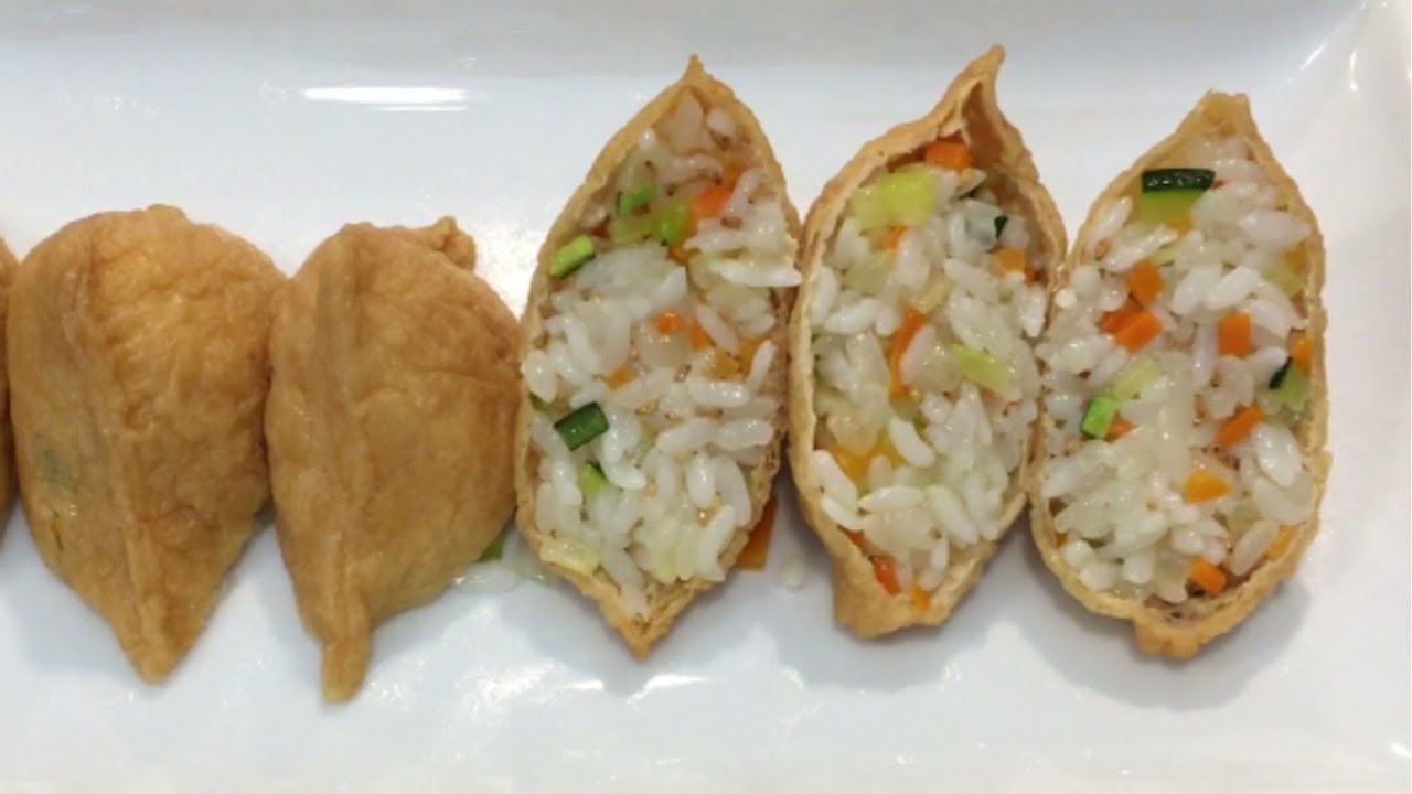 Yubuchobap (유부초밥), Rice Stuffed Tofu Pockets, Korean Style Inari Sushi