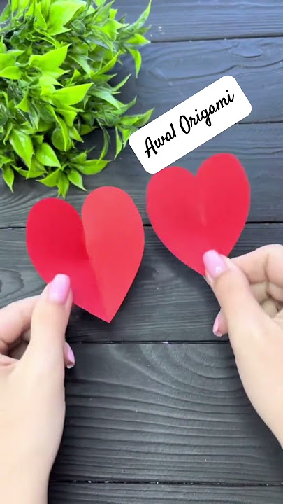 Origami Pop Up Heart Card 💖 | DIY Kartu Hati 3D Mudah & Cantik #origami #origamiheart #popupcard