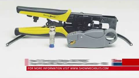 How To Make A Belden SNS1P6BNC Snap-N-Seal BNC Male Compression Connector - RG6 #SNS1P6BNC