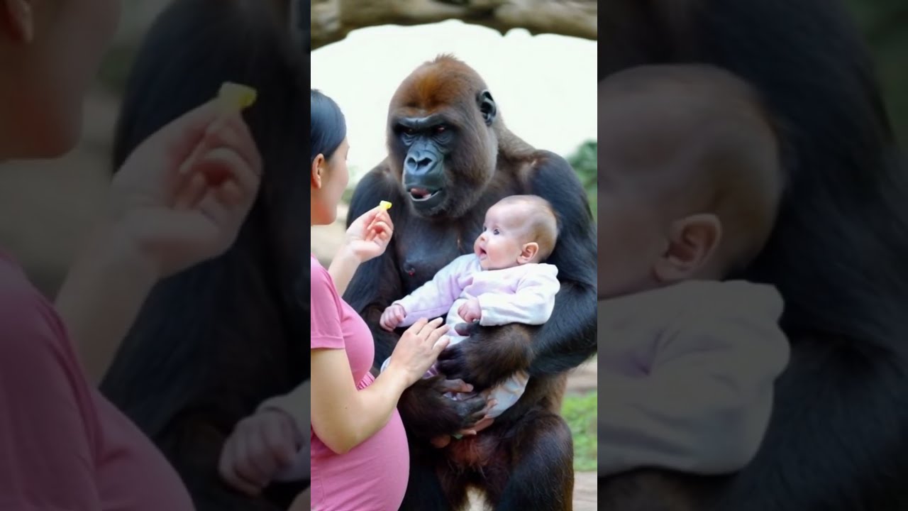 What About The Woman Who Married Gorilla Baby Shorts Cute Funny Love Animals
