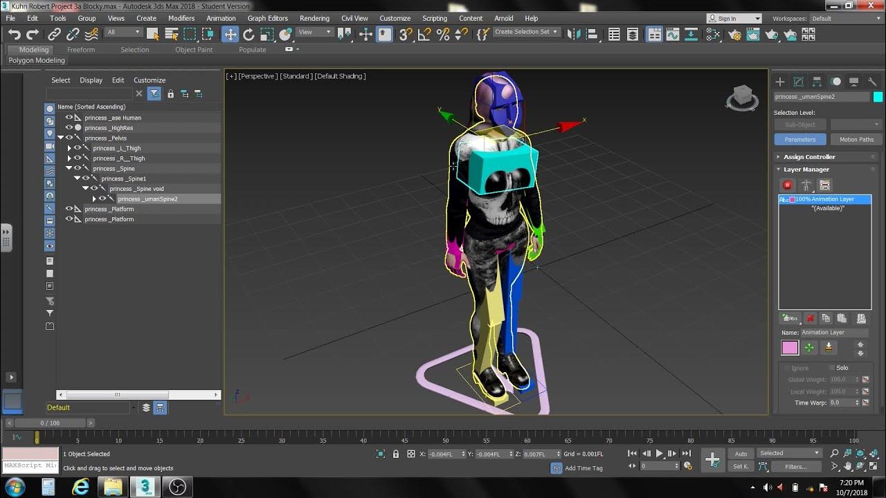 Project 3A 1 starting the blocky character - YouTube