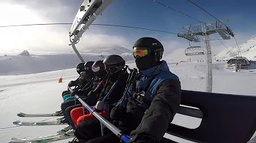 Skiing in -28 degrees Celsius in Val-Thorens